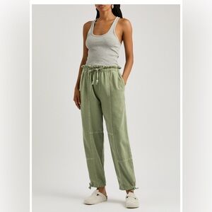 Featherweight Jordan Pant Size Large Green Lightweight Jogger Drawstring Comfy